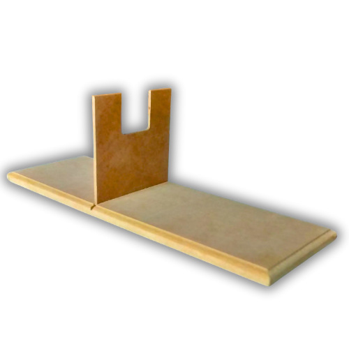 Suporte para cola quente em MDF madeira crua 18x9x9