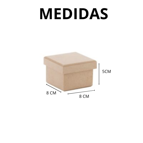 Caixa em MDF artesanato lembrancinha tampa sapato 8x8x5