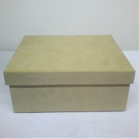 Caixa de MDF crua Cha Alta c6 Divisões Tampa Solta 8.5-Ax18.5-Lx22-C